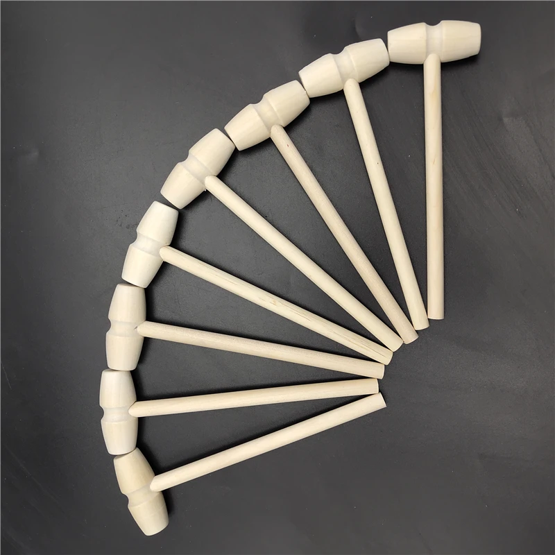Good Gift For Children Mini Wood Hammer Mallet Toy For Chocolate