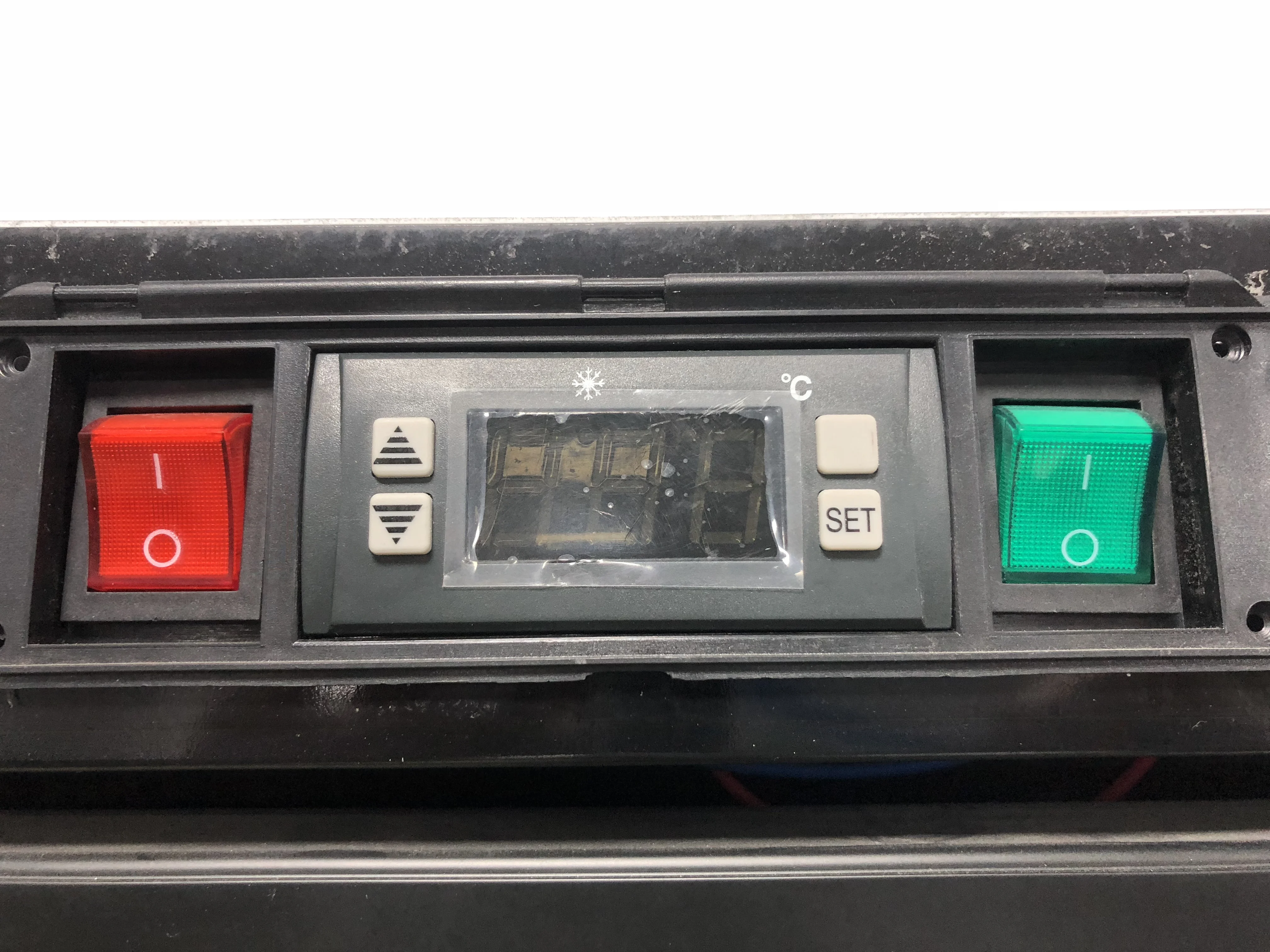 2-Glass Door Refrigerator Upright Fridge with fan