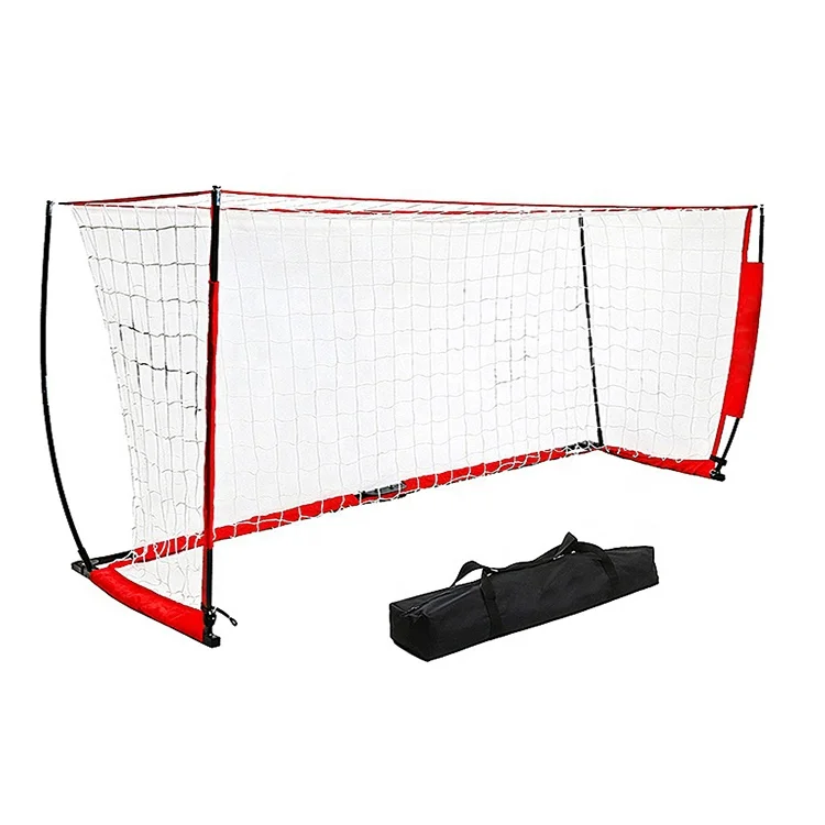 High Quality Portable Folding 12*6FT  Football  Soccer Doors Gate Goal Net Post And Soccer Training Practice Net equipment