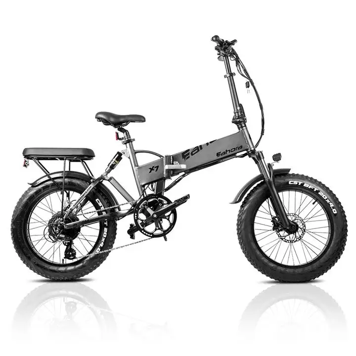 
Free shipping Eahora X7 China factory direct sales Hydraulic shock absorption folding Electric Bike 48v 750w electric bicycle 