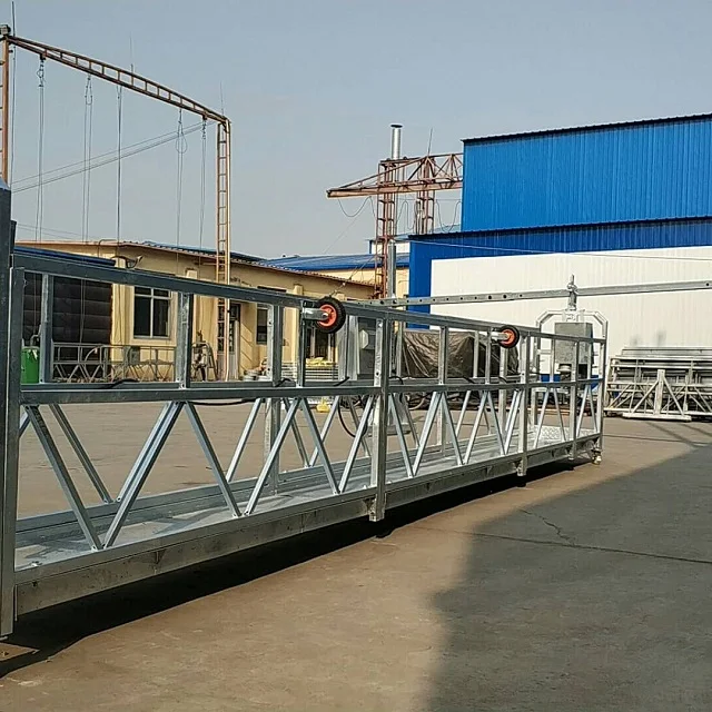 zlp1000 temporary aluminum alloy suspended platform/climbing stage wall suspended platform