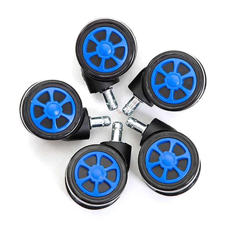 Прямая продажа с фабрики многоцветный 3 дюймов 60 мм двойной шарикоподшипник нержавеющая сталь игровое кресло колеса игровой стул колесиках