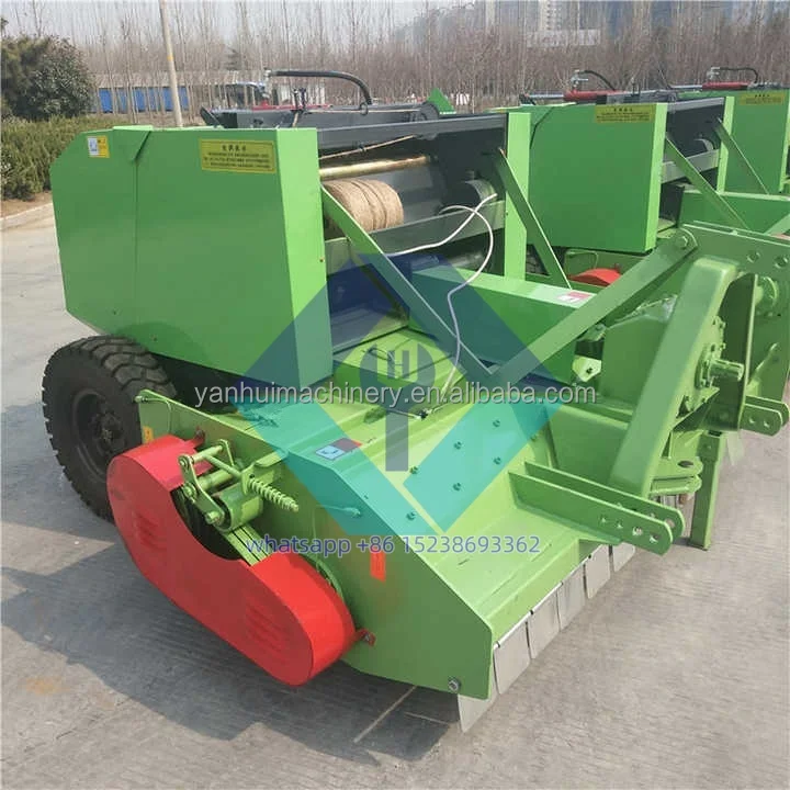 Tractor mounted wheat stubble grass cotton stalk corn silage forage harvester and baler price for sale