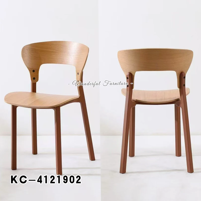 Restaurant Furniture Wooden Dining Chair for Events Modern Plastic Chair With Wood Legs