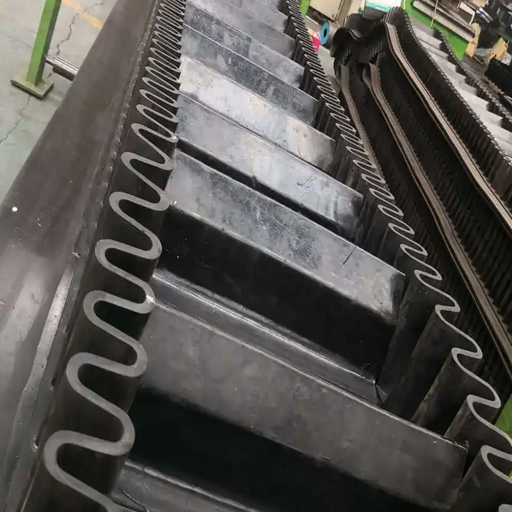 Conveying sand / gravel / cement / hopper skirt  diaphragm rubber conveyor belt