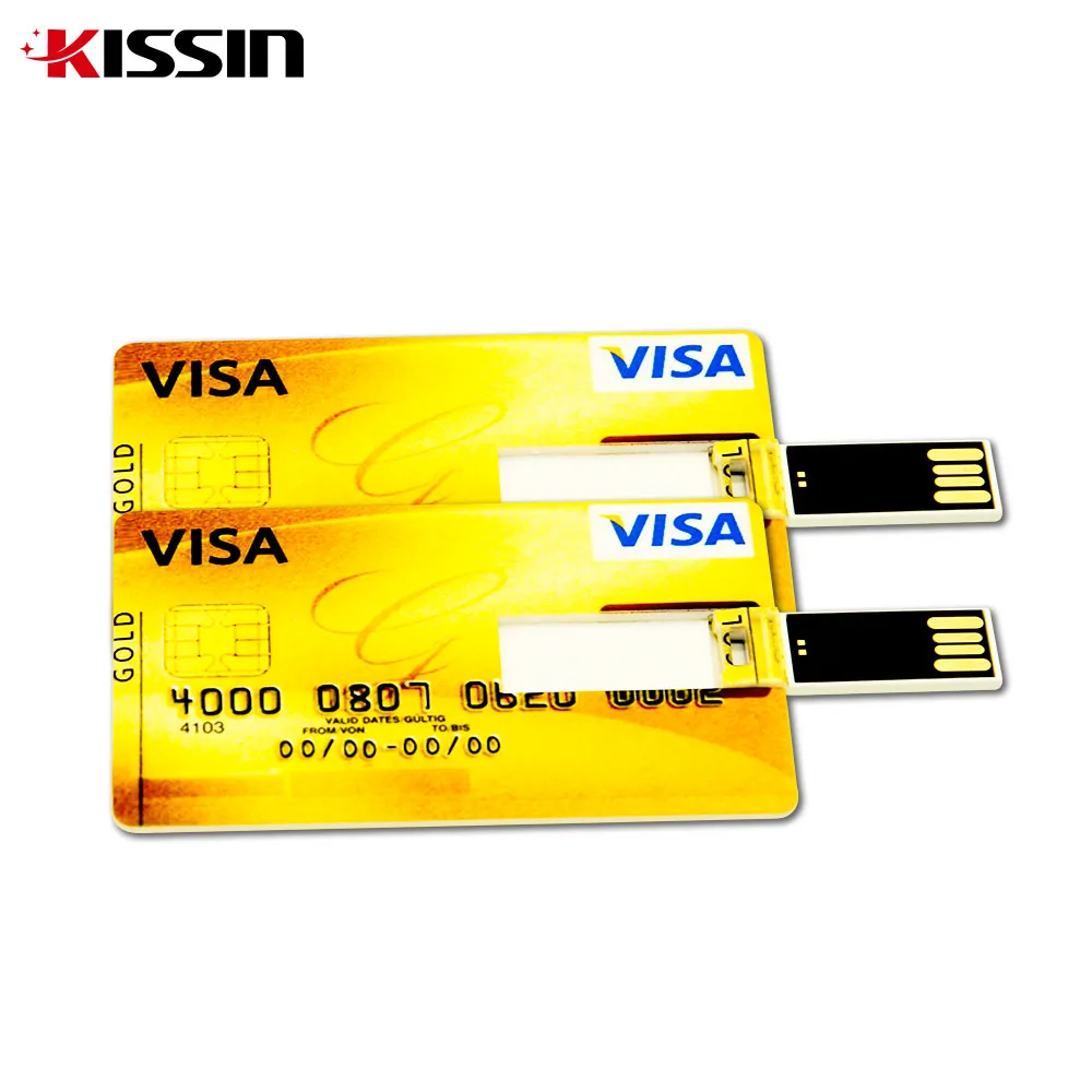 Wholesale Plastic Credit Card Type 4GB 8GB 16GB 32GB USB Flash Drives Business Card USB Stick