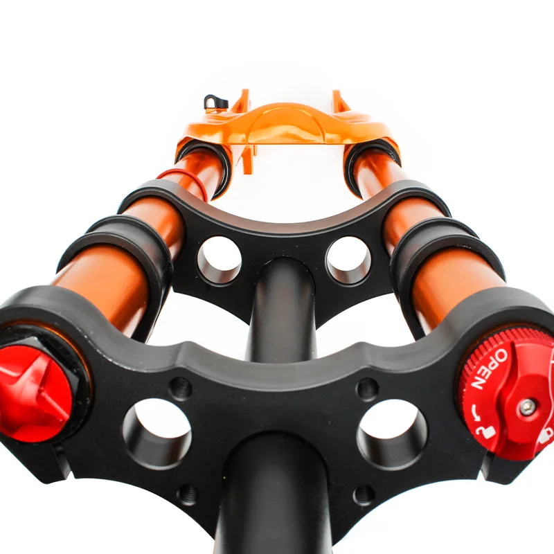 Bicycle Double Crown Fork Air Hydraulic Lock Out QR 26 27.5 29 MTB Mountain Bike Suspension Front Fork