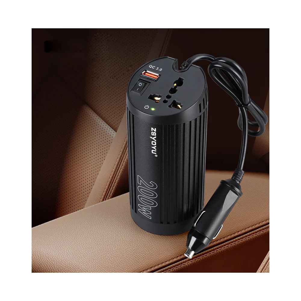 OEM Car Power Inverter Charger 12 Volt To 220 Volt Car USB 200w car inverter For Laptop