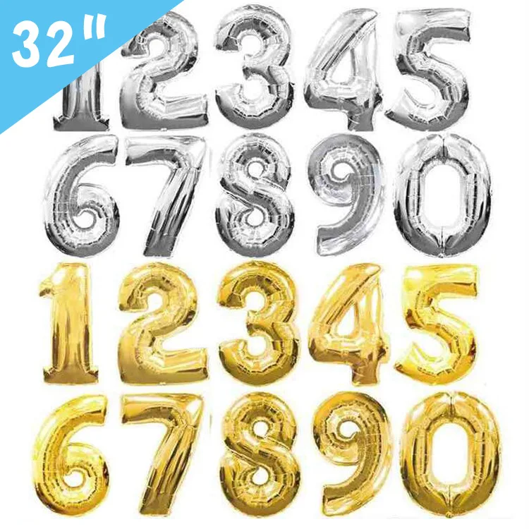 32 inch number helium aluminum foil mylar balloons 32 inch number foil balloon china numbers 32 inch happy birthday foil balloon