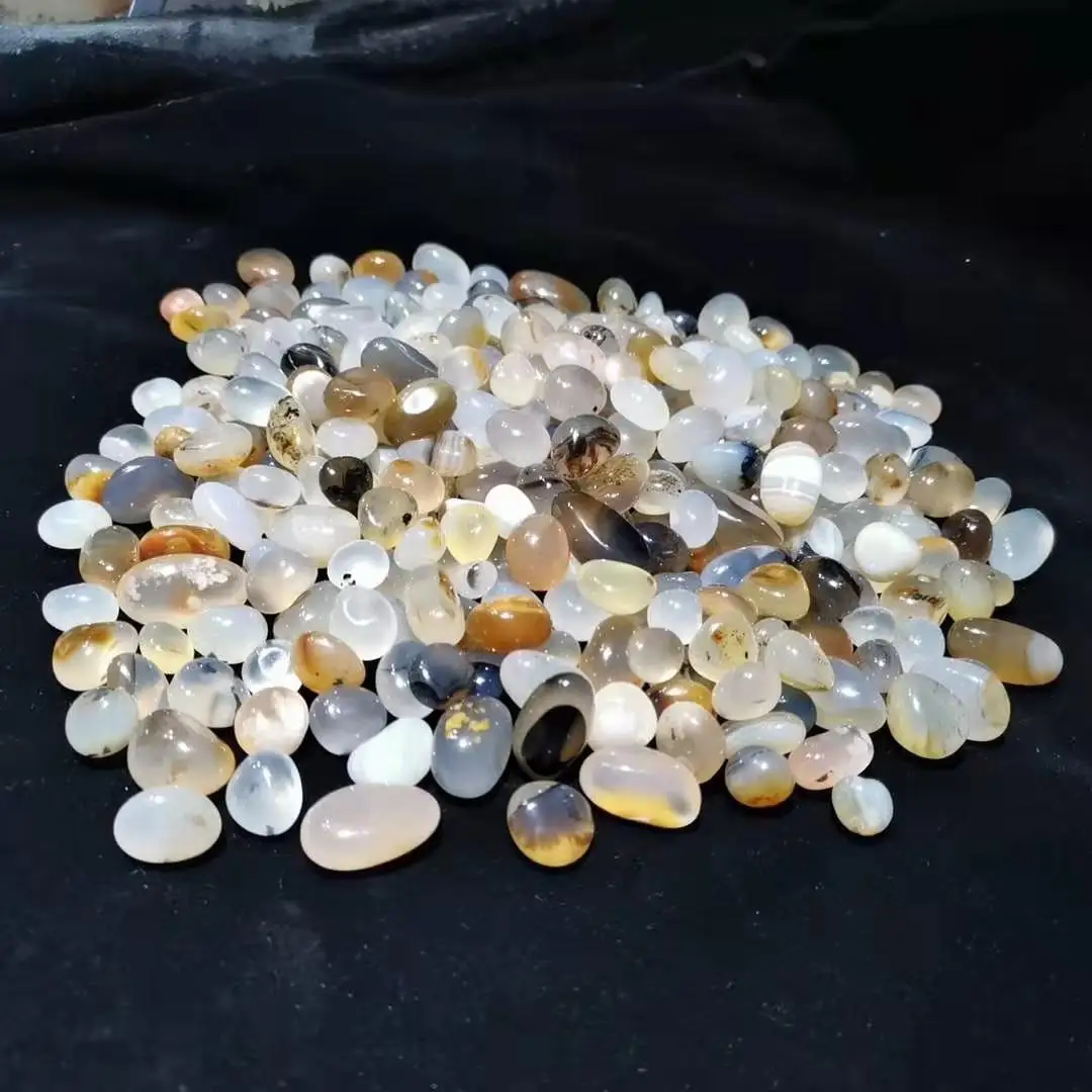 Wholesale Garden Clastic Rock Natural Labradorite Crystals Healing Stone Tumbled Stones Bulk Crystal Chips Crushed Crystal Grave