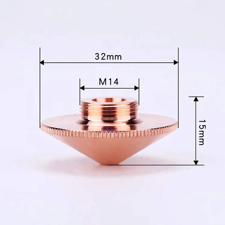 Pangolin D32-A Single Layer OEM Laser Nozzles For Fiber Laser Cutting Machine Head