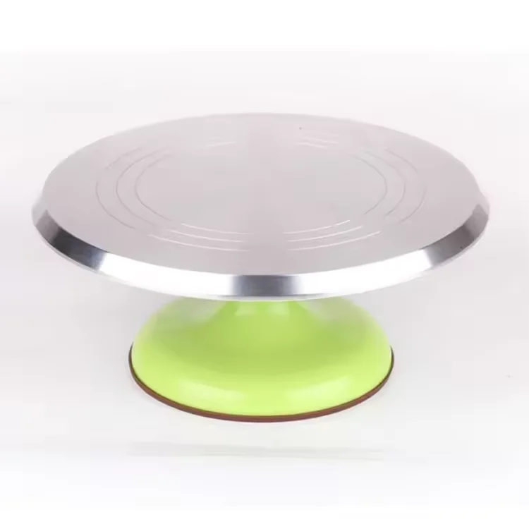 Bakest Wholesale aluminum alloy cake stand Rotating Cake Decoration Turntable Tools Player Cake Turntable