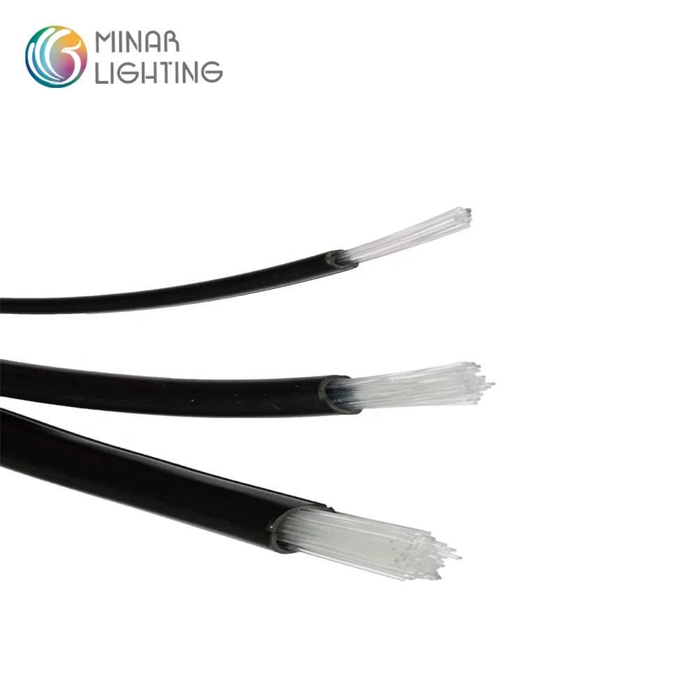 Decorative Plastic End Light Multi-string Fiber Optic Light Cable