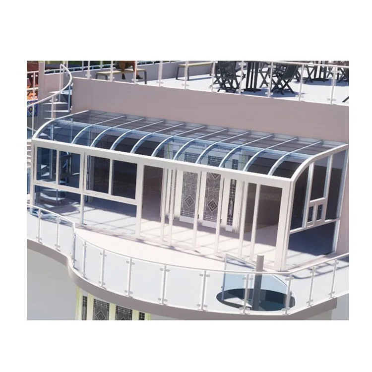 Часть А, алюминиевая солнечная комната, закрытая алюминиевая рама, портативная солнечная комната