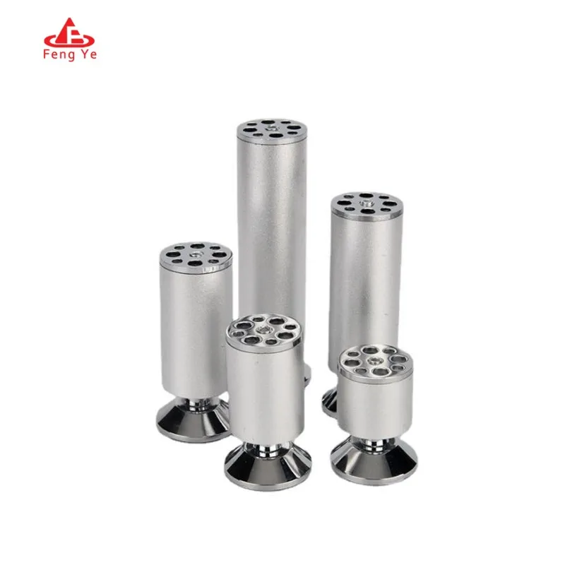 OEM Adjustable Height Metal Furniture Legs TV Cabinet Support Legs Sofa Foot Table Base Furniture Hardware Bed Riser Rubber Feet