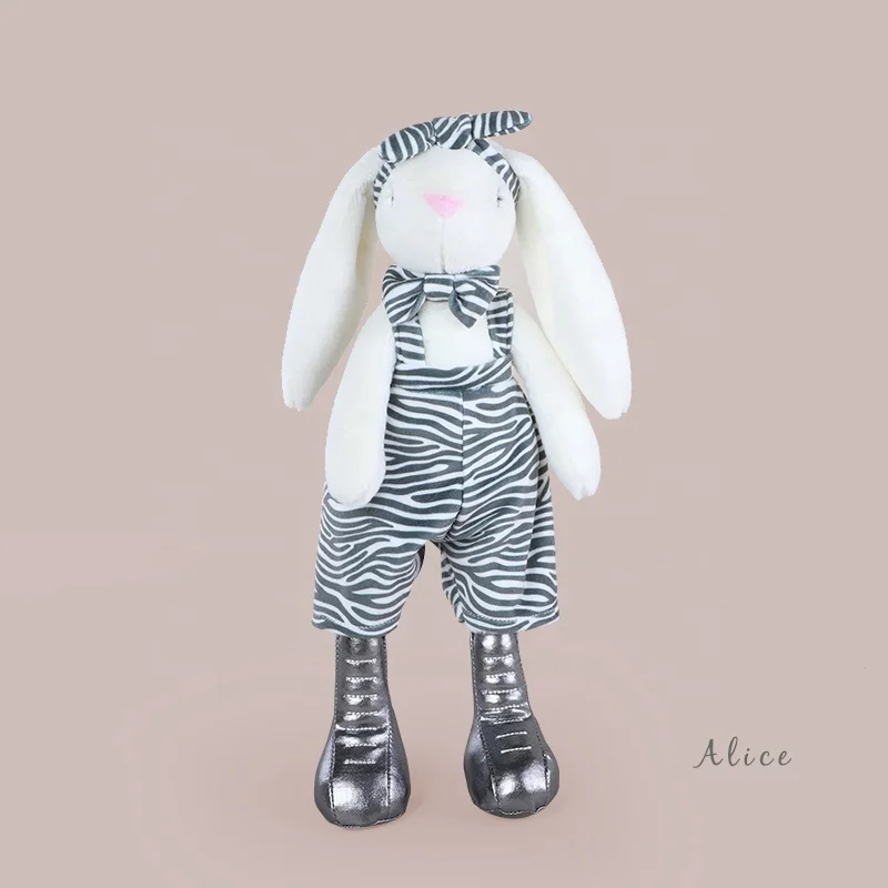 Ready To Ship 2021 new desgin manufacturer Wholesale boot bunny toys for children kids super soft stuffed plush