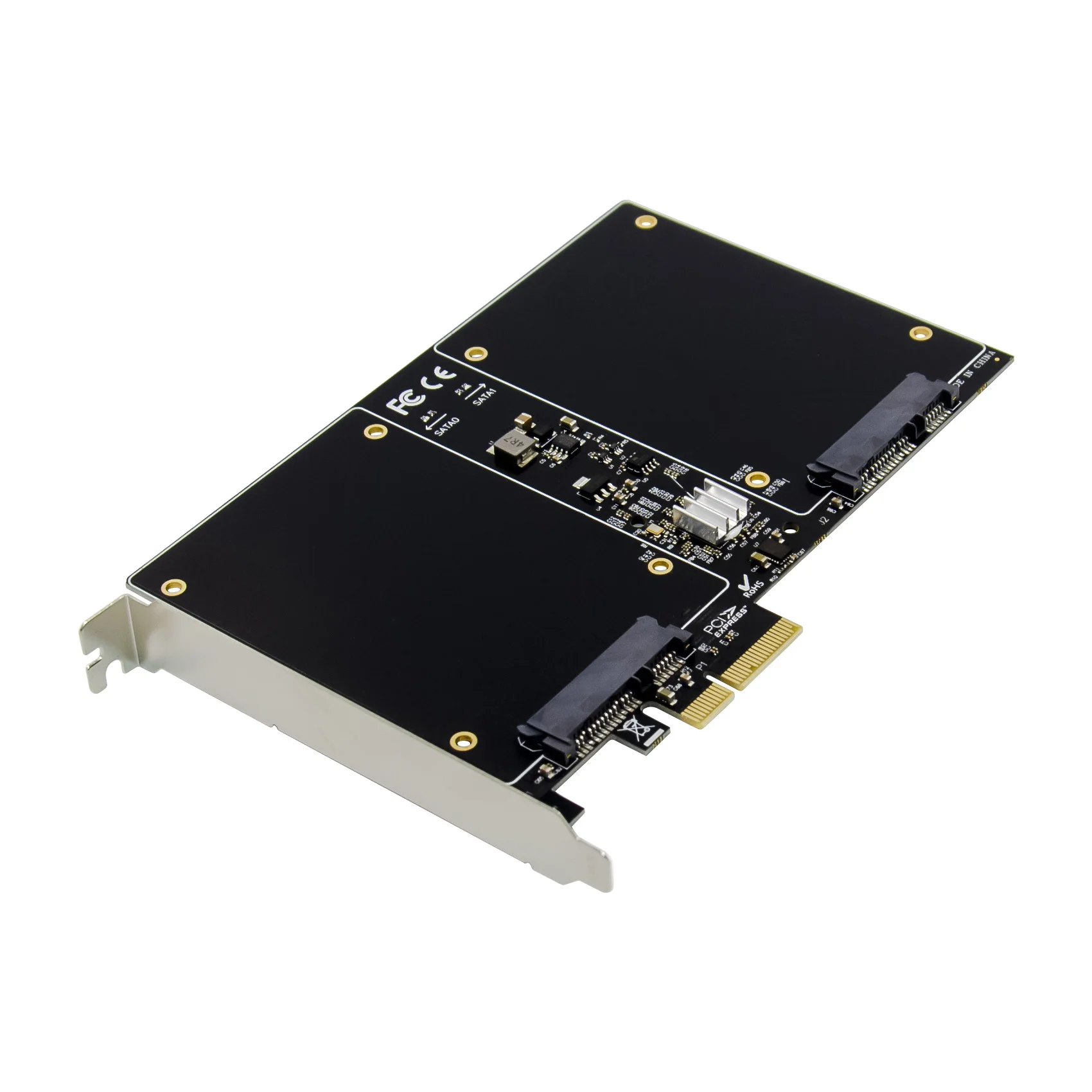 SSD-карта ST57 PCIe X4 Marvell 88SE9230, 2,5 дюйма, SATA, RAID, 6 Гбит/с, 2 порта SATA
