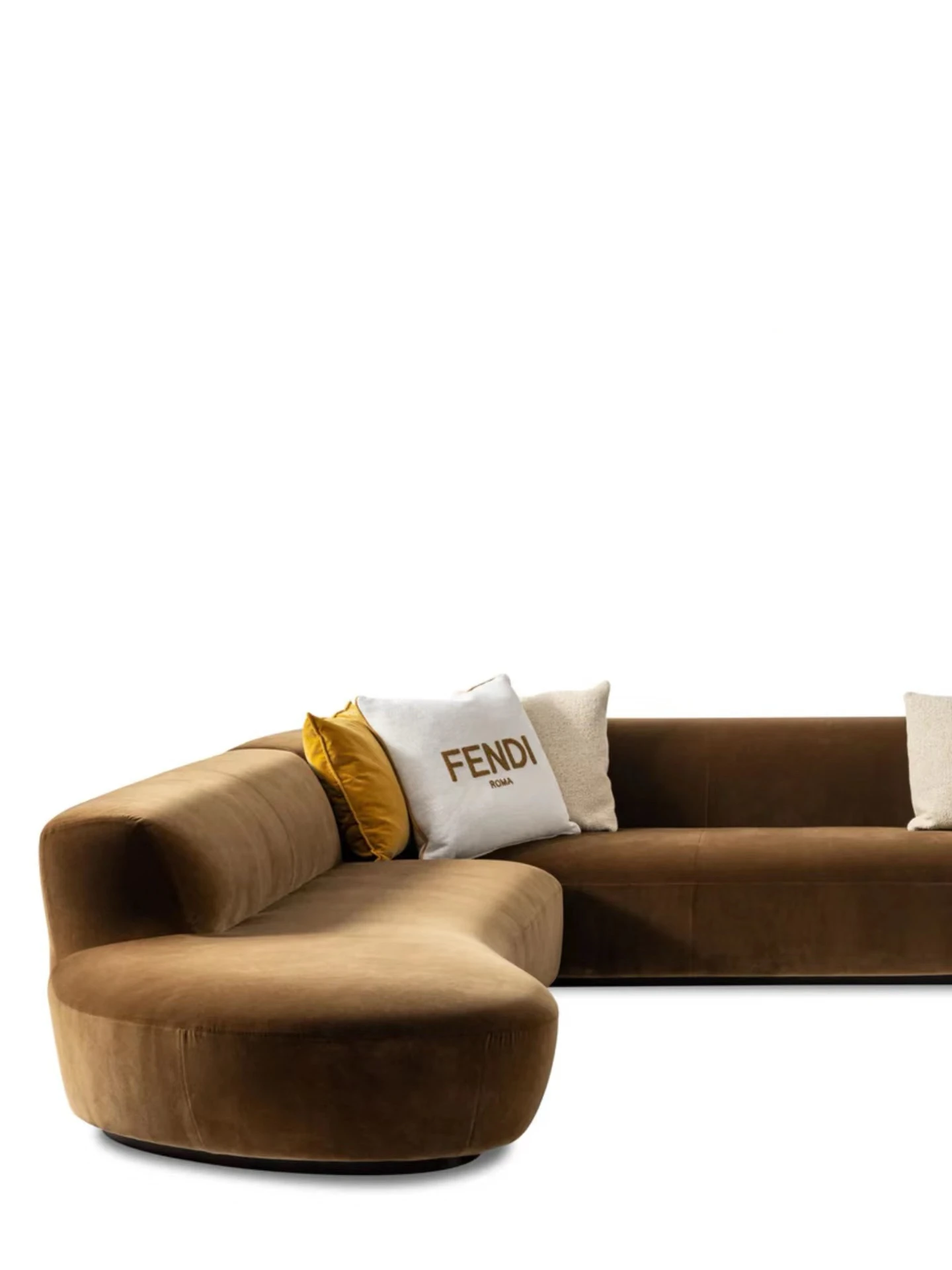 Fabric new curved sofa Italian villa design living room combination custom furniture Foshan furniture