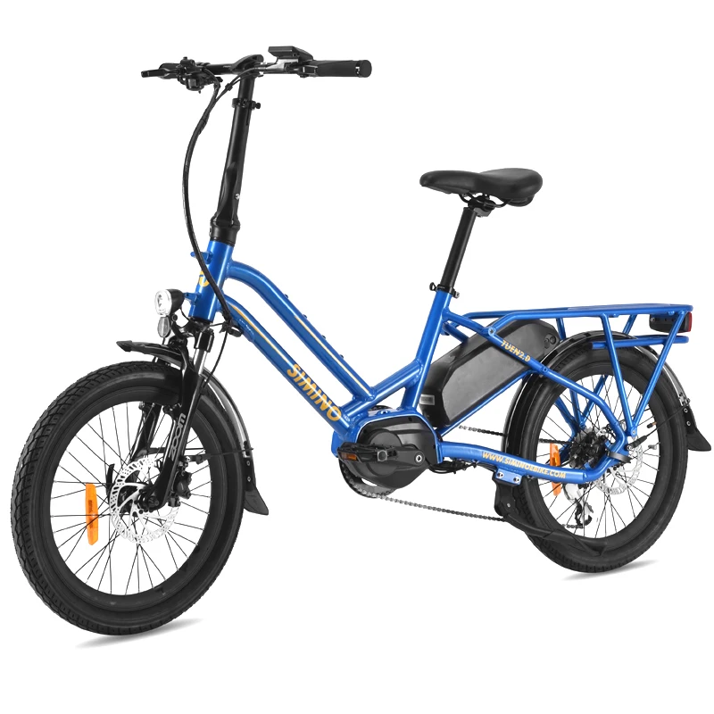 20 inch E Cycle Electric Cargo Bike electric bicycle Bafang Mid Motor Alloy Frame