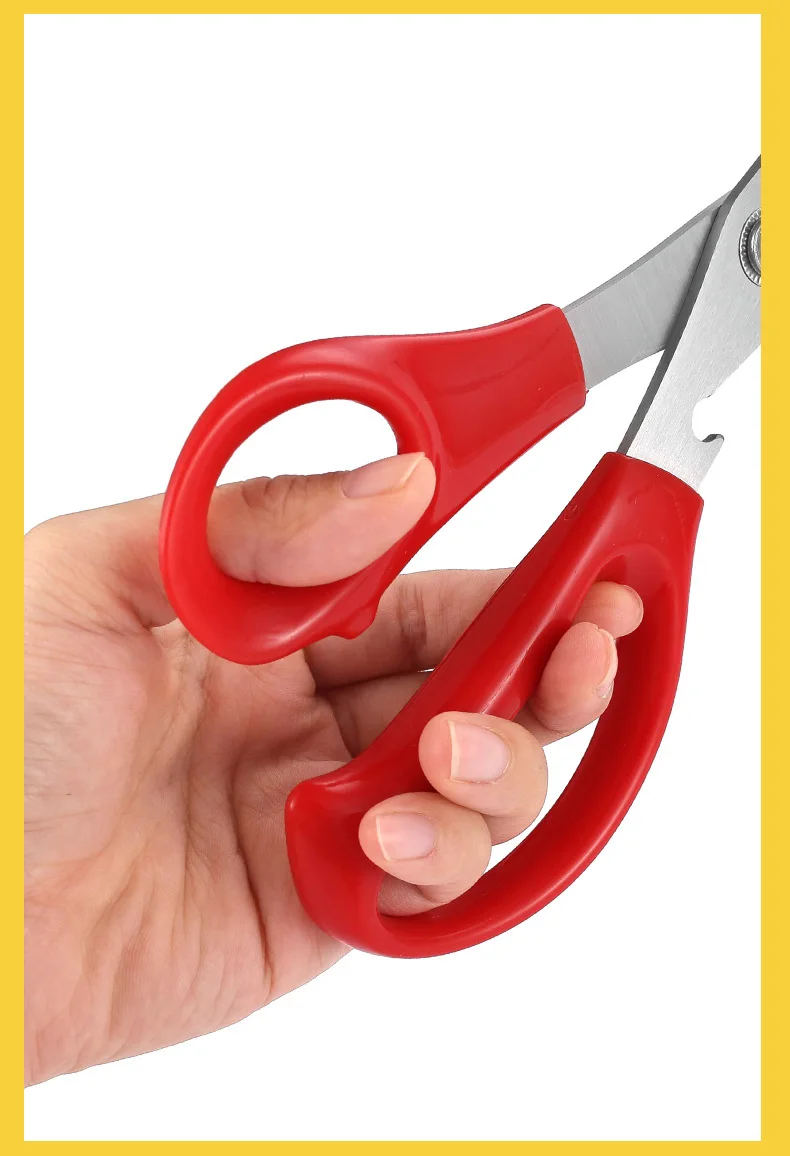 Stainless steel Korean household scissors kitchen barbecue scissors barbecue clip set kitchen scissors