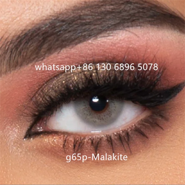  New Smokey Malakite Latte Marble Colored contact lenses natural soft eye brands fancy look cosmetic