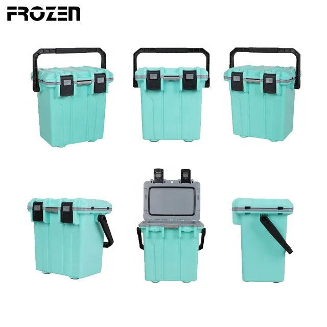 12L 13.5L 30L 50L 70L 90L Plastic Insulated Ice Cooler Outdoor Ice Cooler Box Portable Beer Can Drinking Cooler Box With Wheels