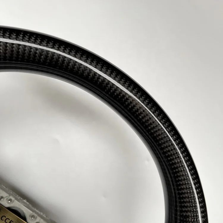 Customized high quality for Toyota 2014-2017 corolla with real carbon fiber steering wheel with black perforated leather