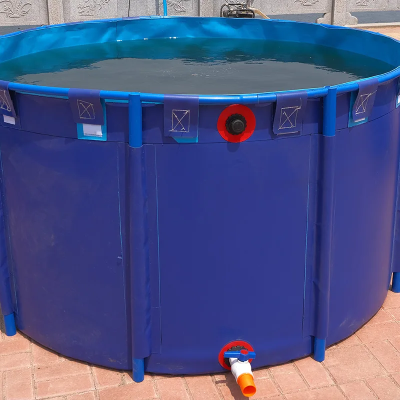 Big Capacity Fish Farm Galvanized Steel PVC Tarpaulin Liner Farming Fish Tank