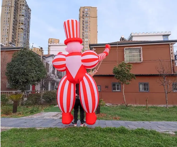 Event Parade Decoration Walking Inflatable Clown Puppet Costume For Decoration Advertising
