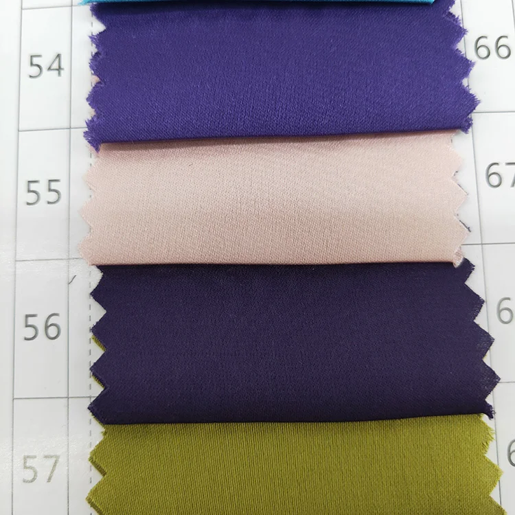 Новейший дизайн, Высококачественная блестящая сатиновая шифоновая ткань из спандекса для футболок