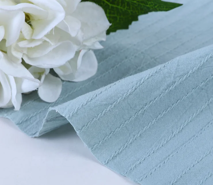 100% cotton casement fabric leno woven jeddah elmo cotton stripe tinsel  fabric polished  fabric wholesale colorful