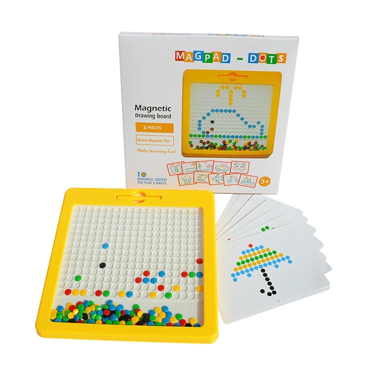 
IPOP Colorful Chocolate Beads Magpad Dot Magnetic Drawing Board Kids Baby Learning Educational Toys 