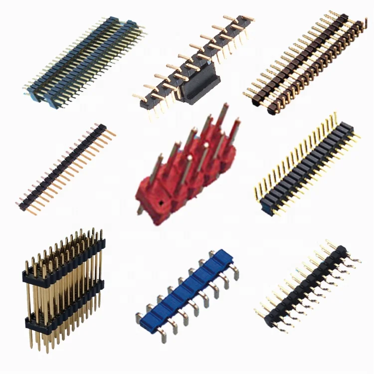 Двухрядный штыревой разъем 90 градусов 2,54 мм для разъема PCB