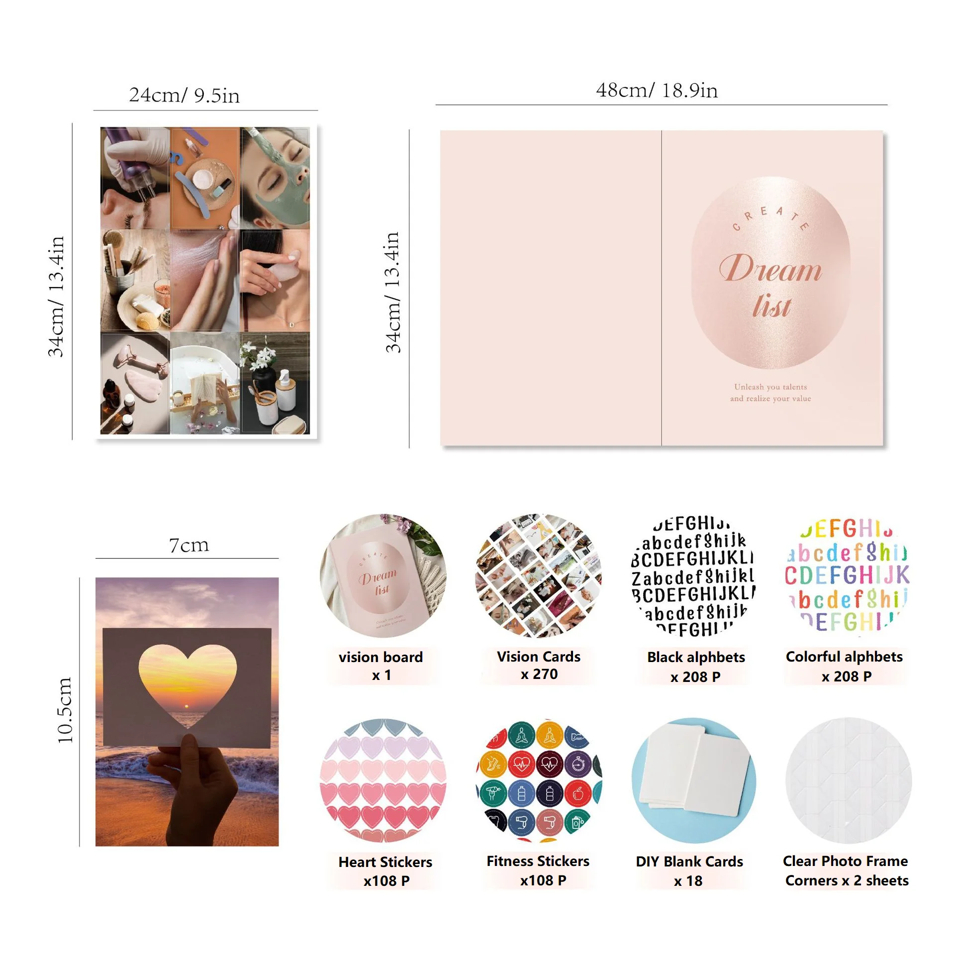Vision Board Clip Art Book Create Powerful Vision Boards From Pictures,Quotes&Words to Achieve Your Best Year Ever Book