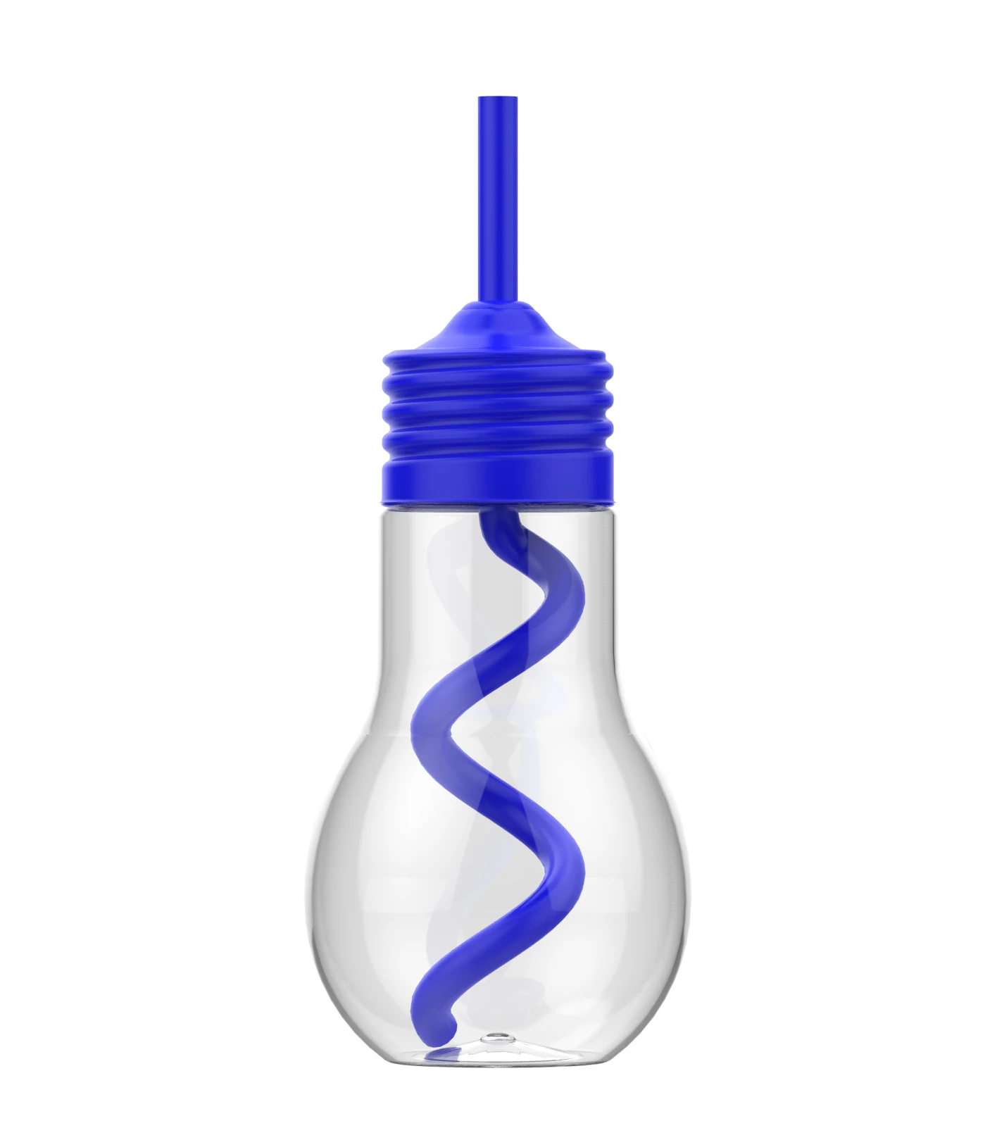 600ml Creative Fashion Party Coffee Shop Plastic Clear Light Bulb Shaped Mugs