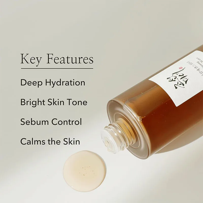 Korean Ginseng Essence Water Serum Female Moisturizes Repairs Dull Skin Reduces Fine Lines Anti-wrinkle Face Toner Liquid