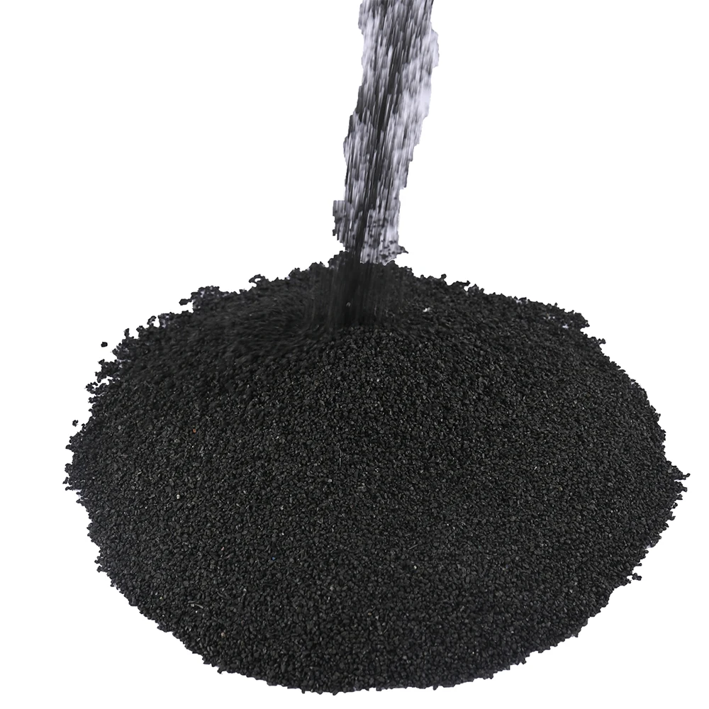 Черный полимерный песок 30-40 #40-60 # цвета на