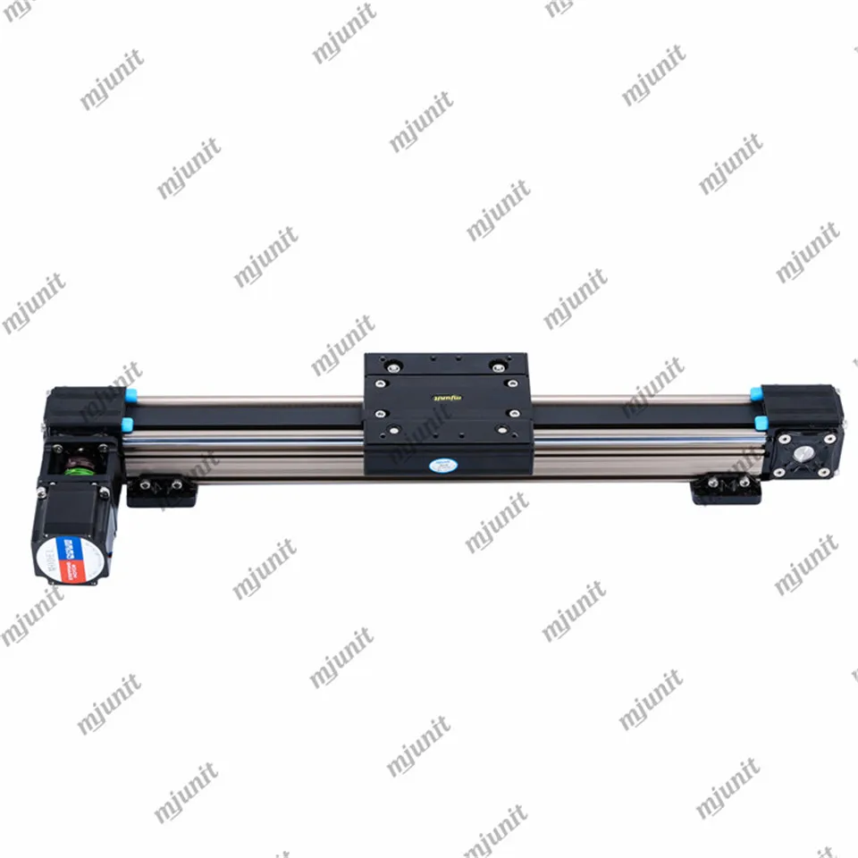 mjunit synchronous belt drive slide guideway with high speed linear guide module electric linear slide rail manipulator
