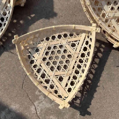 Hot Selling High Quality Bamboo Hot Pot Dish Bamboo Woven Plate Dim Sum Plate Creative Plate