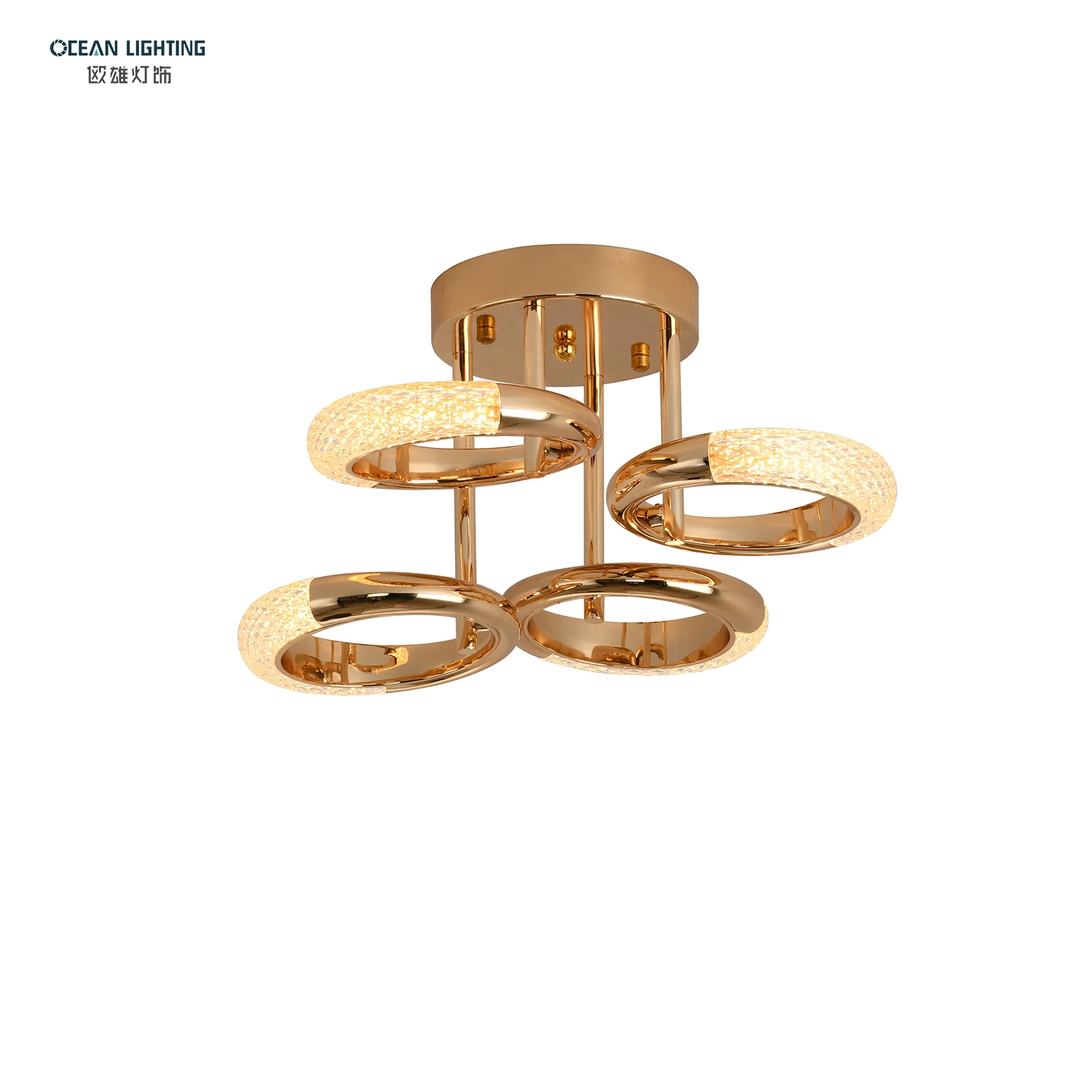 OCEAN LAMP Bedroom Decorative Luminaire Nordic Round Modern LED Ceiling Light Abbeyclancylipsy Lamparas De Techo For Living Room