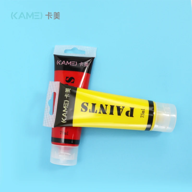 The factory sells 75ml acrylic paint sets in color boxes