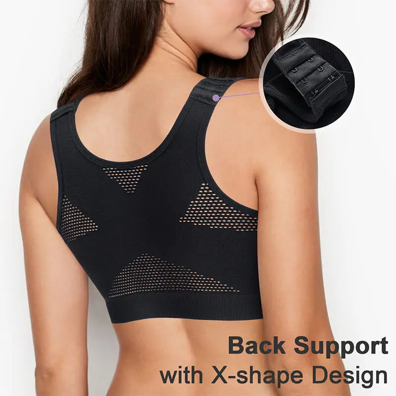 Brasier Mujer Por Mayor Adjustable Back Support X-Shape Sports Daily Seamless Bralett Bra for Women