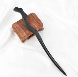Hot wooden hairpin ancient style hand-made hair ornaments headwear black grass tree wood hair sticks