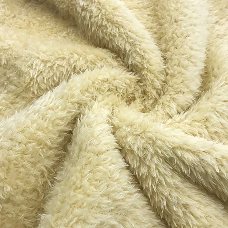 Kingcason One Side Soft Arctic Sherpa Fleece Fabric