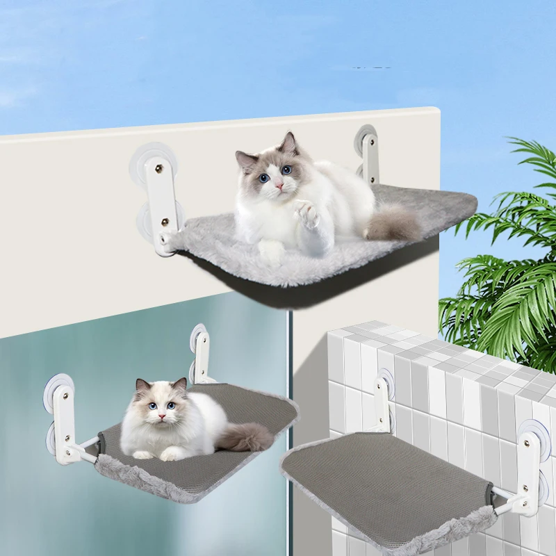 Customized Cordless Metal Cat Window Perch Hammock Cat Bed Window Shelves Hammock For Cats