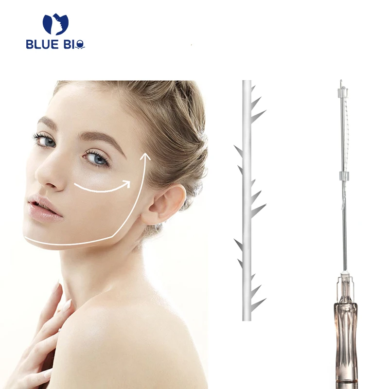 korea collagen face anti aging skin tightening barbed 3d 4d 6d 8d cog lifting pcl thread