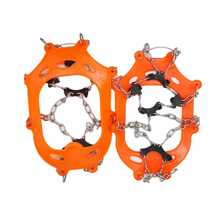 Traction Cleats Ice Snow Grips Anti Slip Stainless Steel Spikes Crampons for Footwear M/L