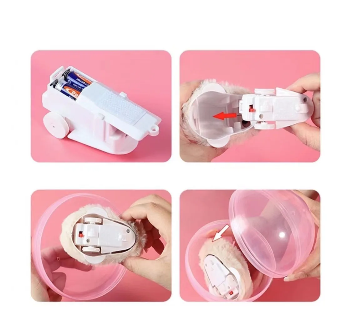 Creative Design Electric Animal Rolling Ball Cute Plastic Hamster Rabbit Rolling Ball Toy