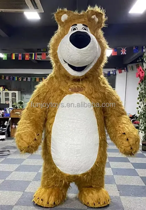 Customizable Animal Mascot Costume White Bear Movie Character Christmas Inflatable for Adults