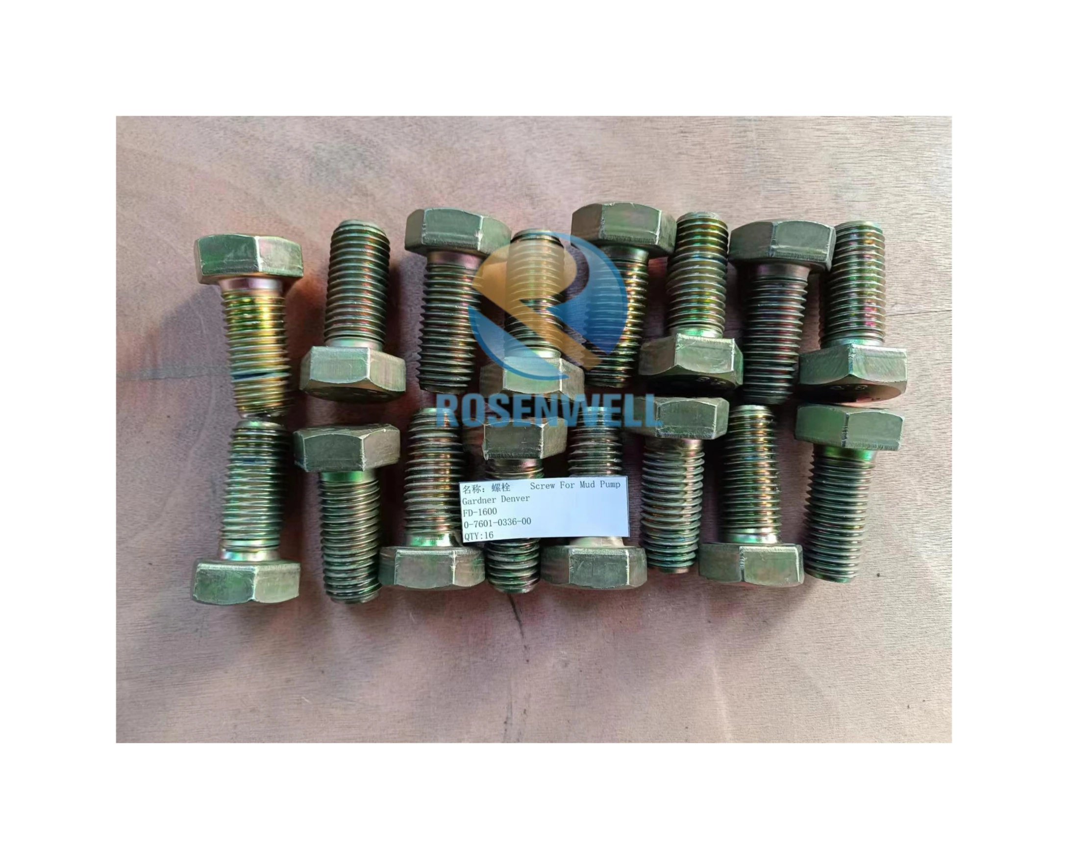 OEM Interchangeable P/N:0-7601-0336-00 FD-1600 Mud Pump Spares Screw For Mud Pump Gardner Denver for Drilling Rig